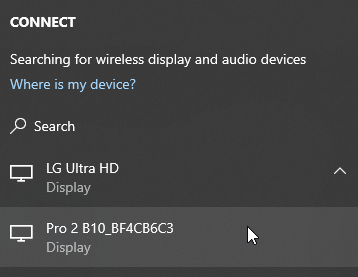 miracast windows 10 keeps disconnects