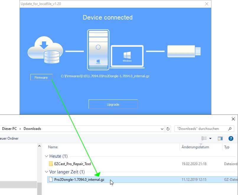 Select firmware