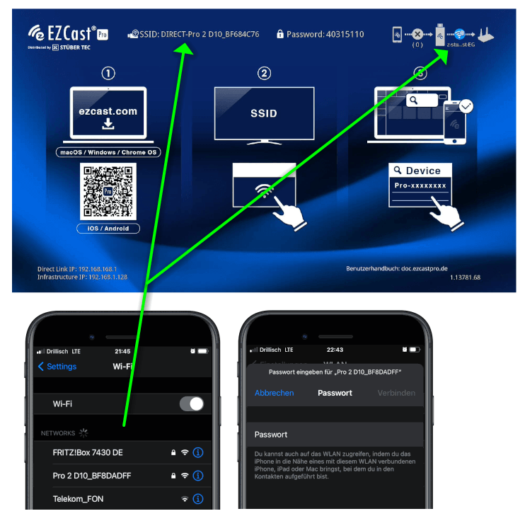 Connect EZCast Pro